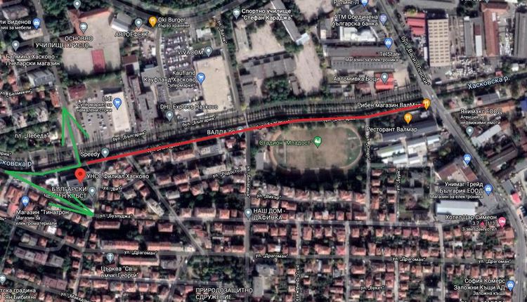  Продължава работата по премахване на опасните тополи край река Хасковска