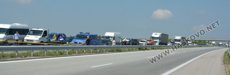 Възстановено е движението по магистрала „Марица“ при Харманли, след инцидента с паднала вишка