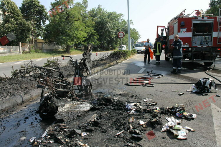 Мотор се самозапали в Димитровград на път от Словения към Истанбул