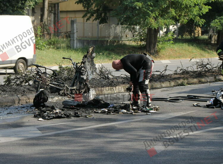 Мотор се самозапали в Димитровград на път от Словения към Истанбул