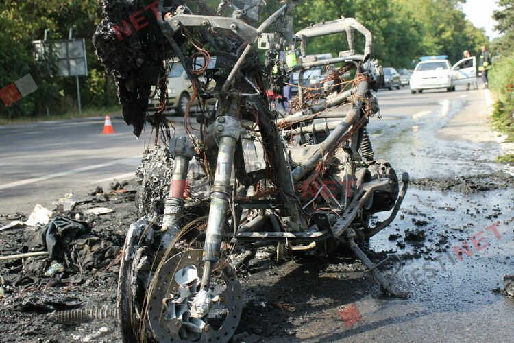 Мотор се самозапали в Димитровград на път от Словения към Истанбул