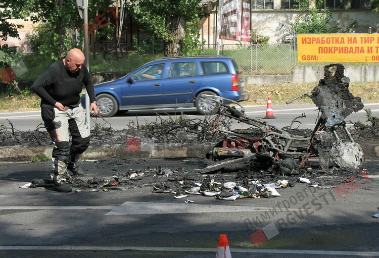 Мотор се самозапали в Димитровград на път от Словения към Истанбул