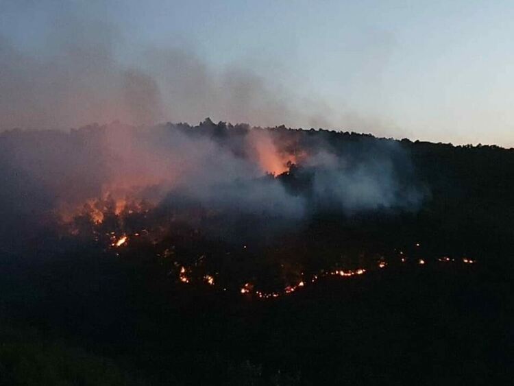  Край Беренде гори, край Големо Бучино тлеят отделни огнища