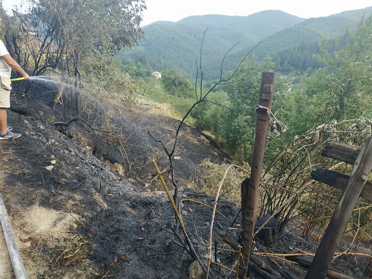 Късо съединение предизвика пожар в село Давидково /обновена/