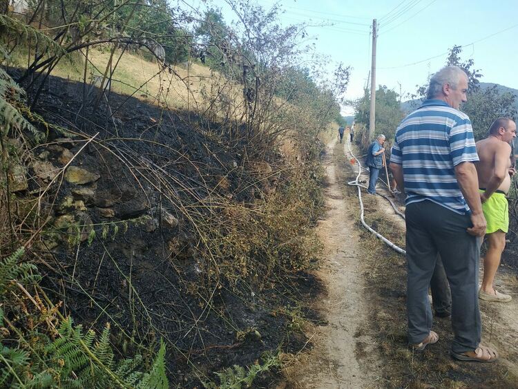 Късо съединение предизвика пожар в село Давидково /обновена/