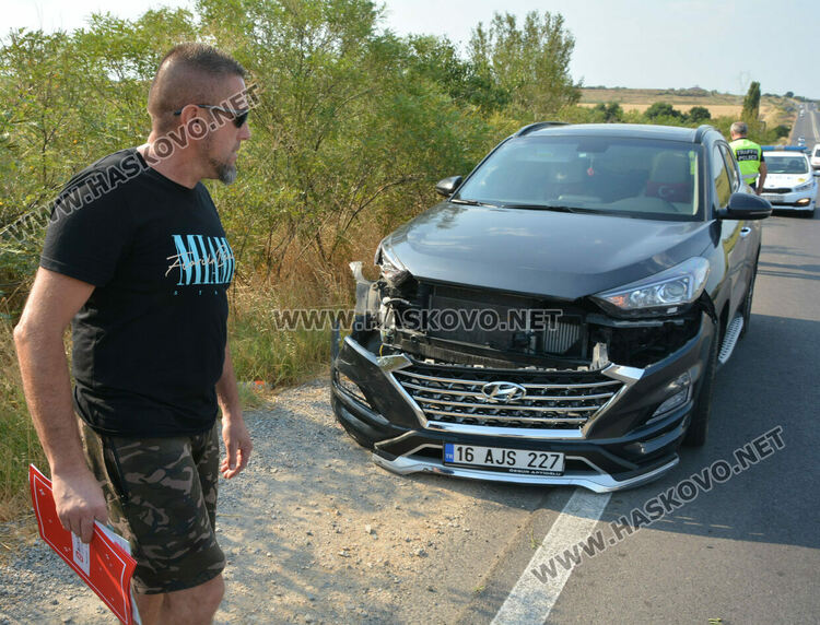 Хюндай и Опел се разбиха край Хасково