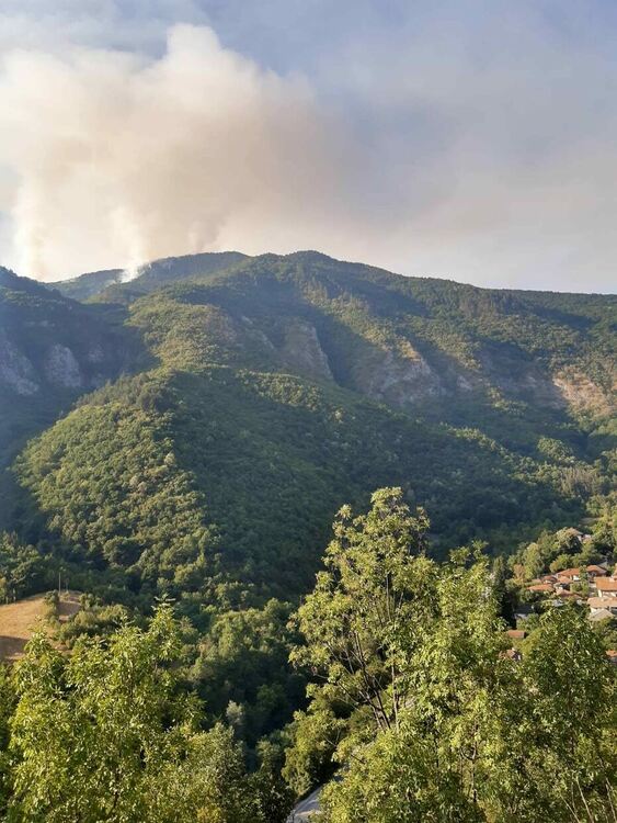 Кметът Грудев се срещна с кмета на Нареченски бани заради пожара над село Югово