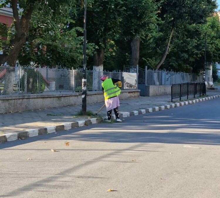 Почистват тротоари и регула от самораслата растителност в Асеновград 