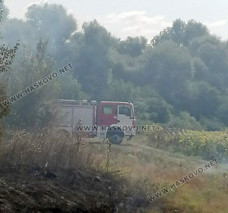 Пожар избухна в отпадъци край Книжовник