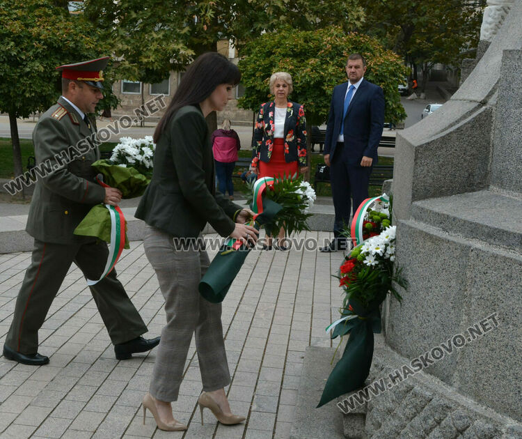 Хасково отбеляза с кратка церемония 113 г. от обявяването на Независимостта на България