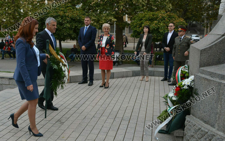Хасково отбеляза с кратка церемония 113 г. от обявяването на Независимостта на България