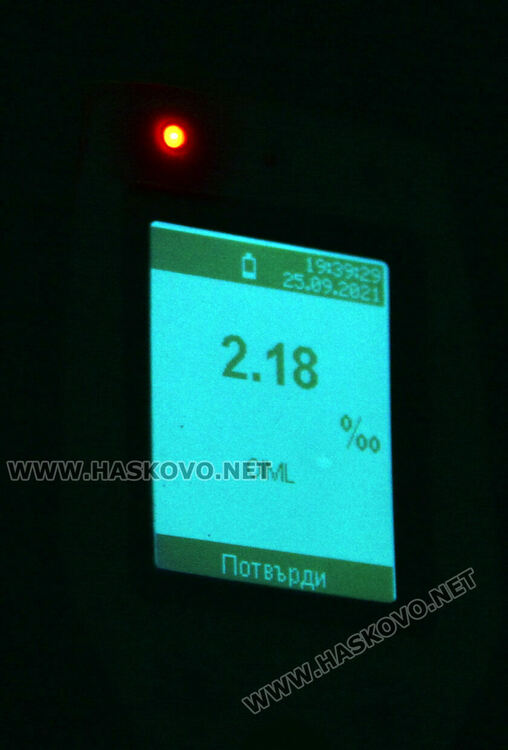 Шофьор на "бира-бира и половина" даде проба на дрегера от 2,18 промила