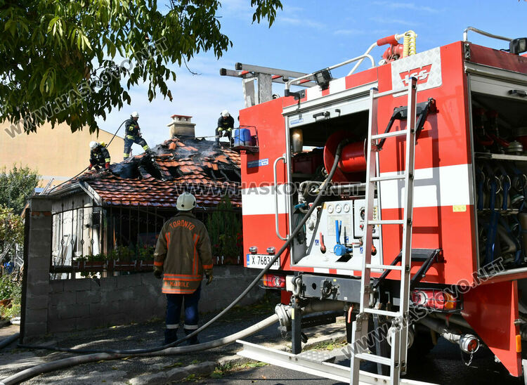 Къща горя в Хасково