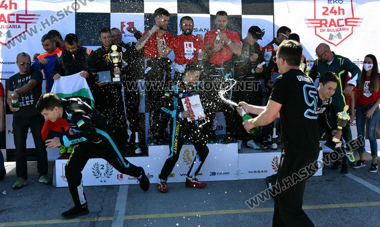 Българи са в призовата тройка на 24-часовото състезание на картинг пистата в Хасково