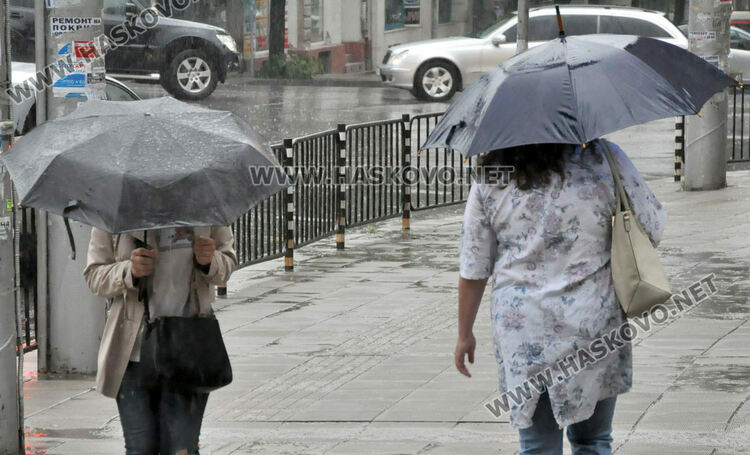 Последен дъждовен ден в Хасковско, но с оранжев код за значителни валежи