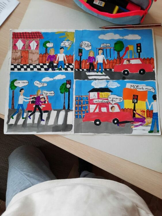 Шестокласничка е отличена в конкурс за комикси