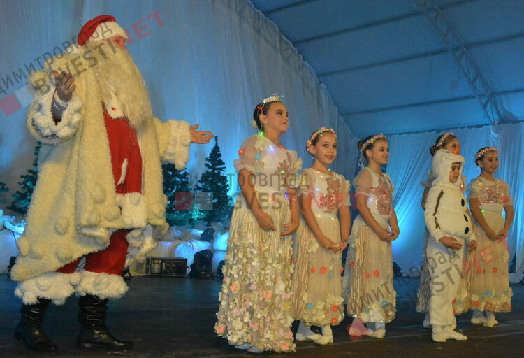 С фойерверки и коледно настроение грейна Коледното дърво в Димитровград