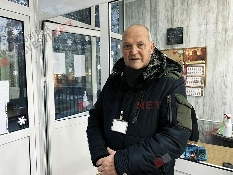 Петър Кирев охранител в ОУ "Алеко Константинов"