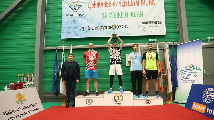 Пейо Бойчинов шампион на двойки при мъжете на държавното, Таня Иванова е с бронз