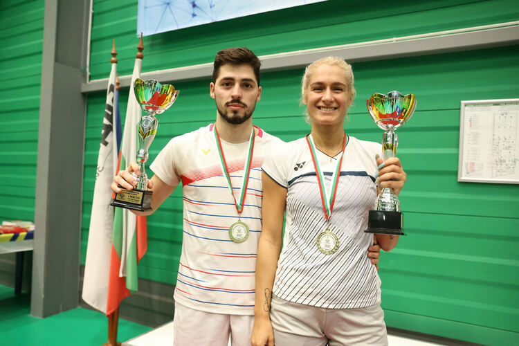 Пейо Бойчинов шампион на двойки при мъжете на държавното, Таня Иванова е с бронз