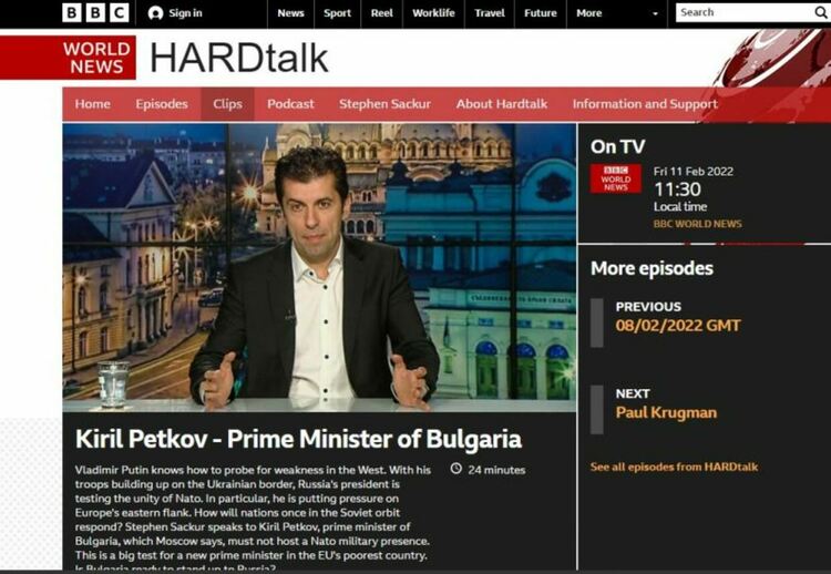Кирил Петков пред BBC: Ако Русия ни спре газа, може да ограничим износа на ток