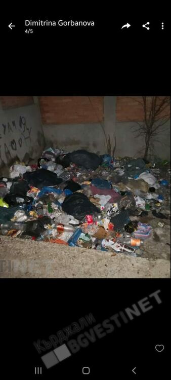 Сметища никнат около магазините в кв.”Боровец”, сметосъбиращата фирма безпомощна