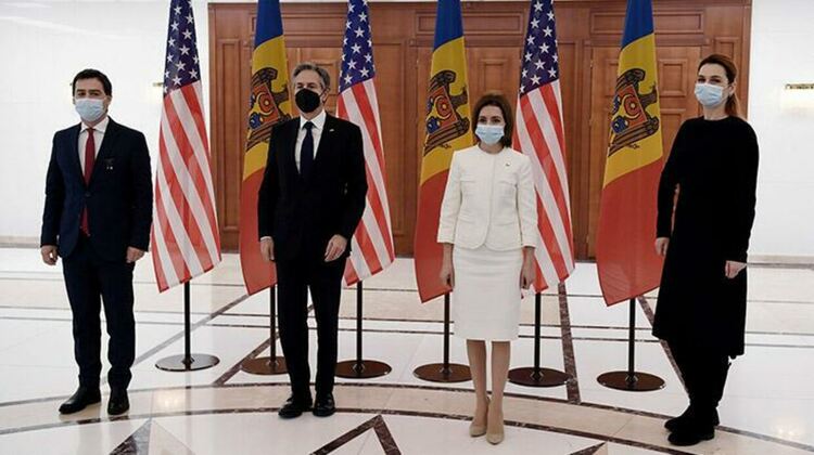 Американският държавен секретар Антъни Блинкън обеща подкрепа на Молдова