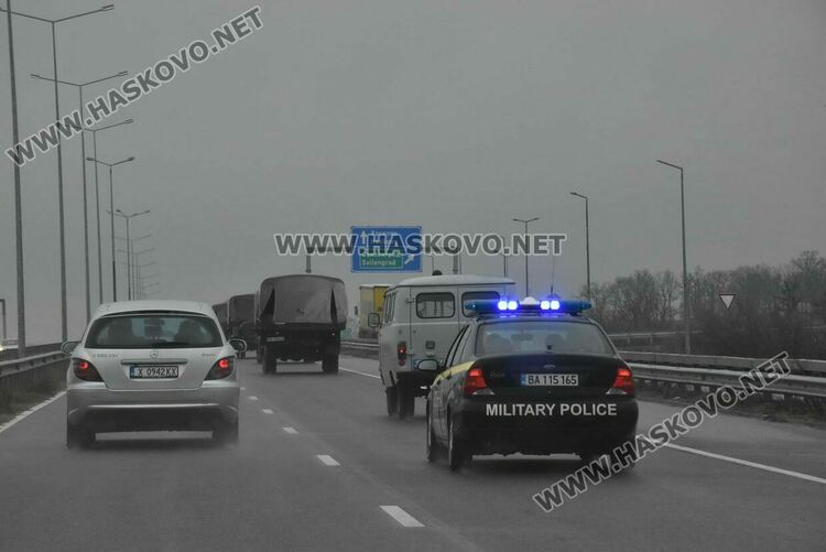 Военна техника мина през Хасковско за учението на “Корен