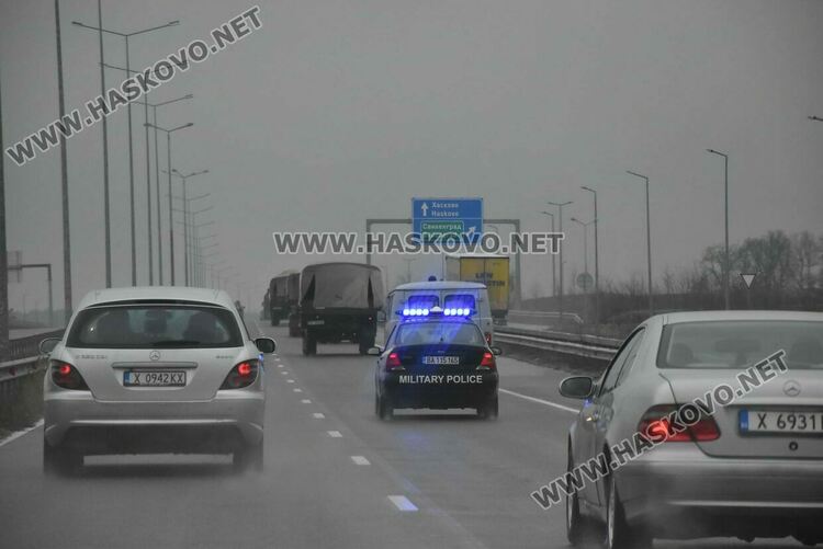 Военна техника мина през Хасковско за учението на “Корен