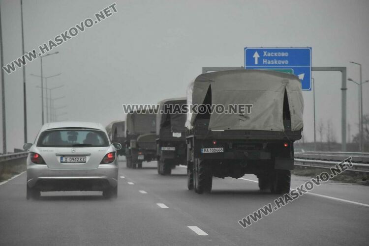 Военна техника мина през Хасковско за учението на “Корен