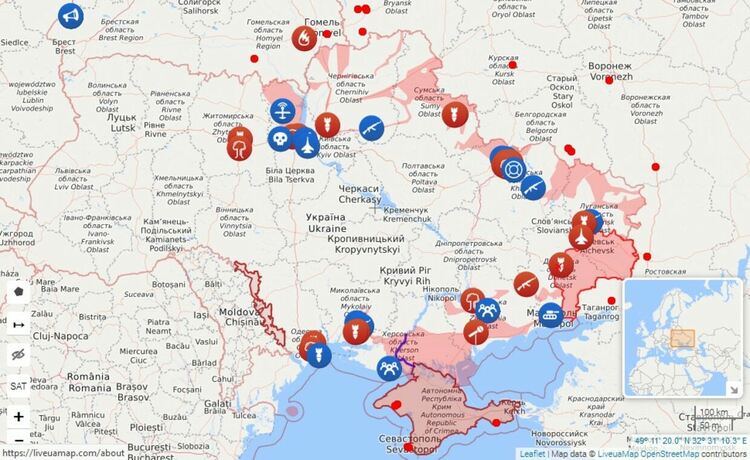 Нощни бомбардировки и обстрел по градове в Източна и Централна Украйна