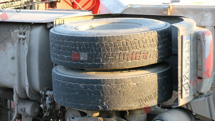 състоянието на гумите на камиона