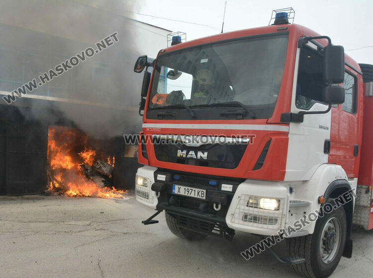 Пожар избухна в гараж в СБА в Хасково