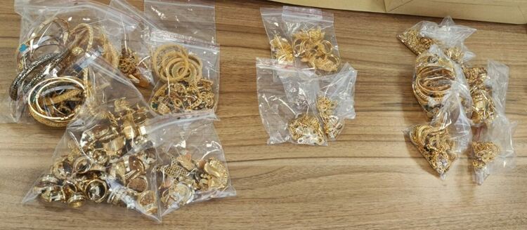 Задържаха близо 7 кг контрабандно злато за над 820 000 лева