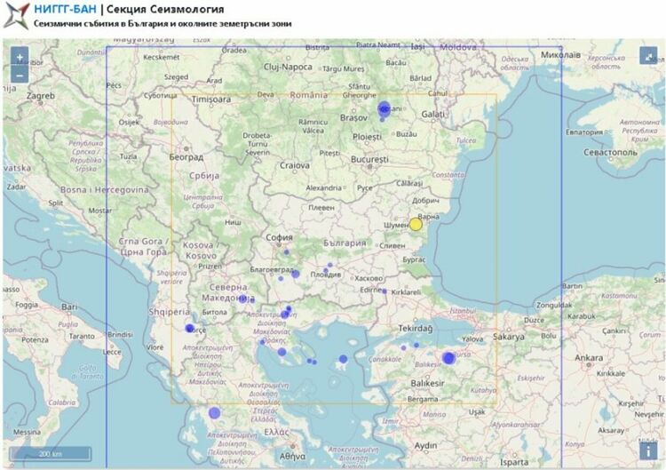 Земетресение край Провадия
