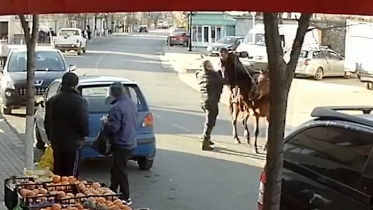 Брутално! Неделинец свали със сила и юмруци свой съгражданин от коня посред бял ден