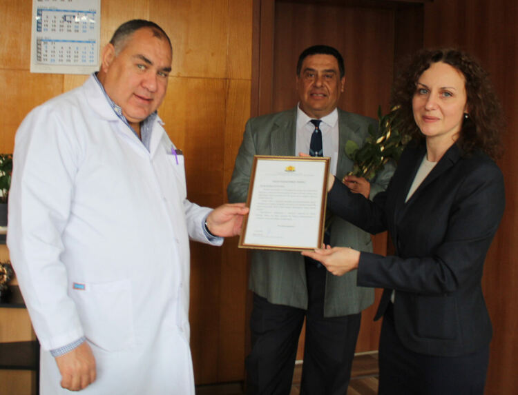 Поздравителни писма за медиците в Хасково в Световния ден на здравето