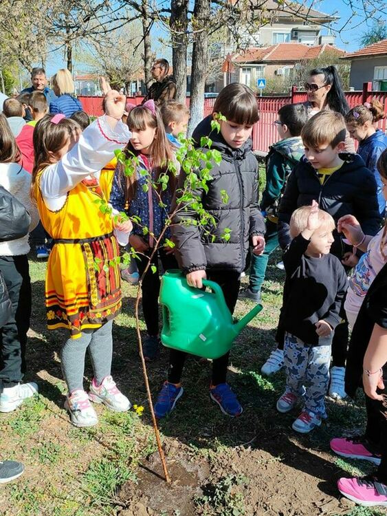 Ученици от "Златаров" заедно с лесовъди засадиха дръвчета през Седмицата на гората