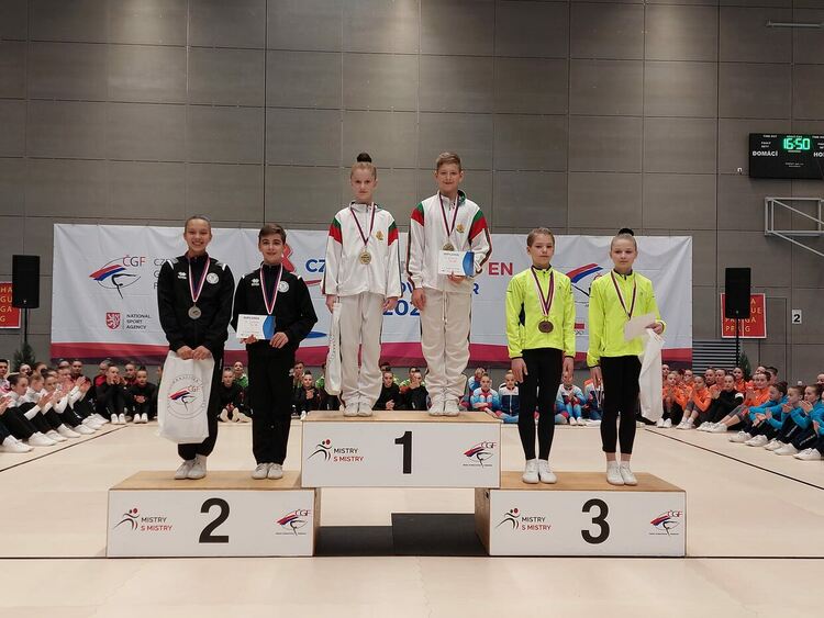 Силно представяне на „Мега спорт“ в открития турнир по спортна аеробика в Чехия