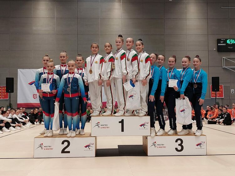 Силно представяне на „Мега спорт“ в открития турнир по спортна аеробика в Чехия