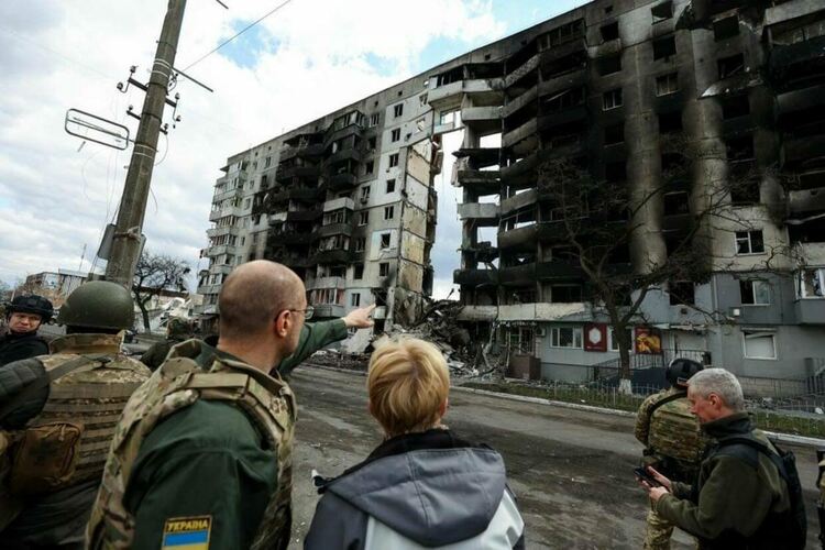 Литовската министър-председателка в Бородянка: Няма думи, които да опишат това