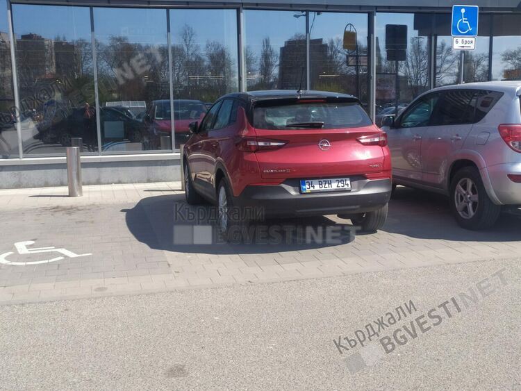 Изселник от Истанбул прегази знак,  паркира на място за инвалиди, нашенци редовни нарушители в Синята зона