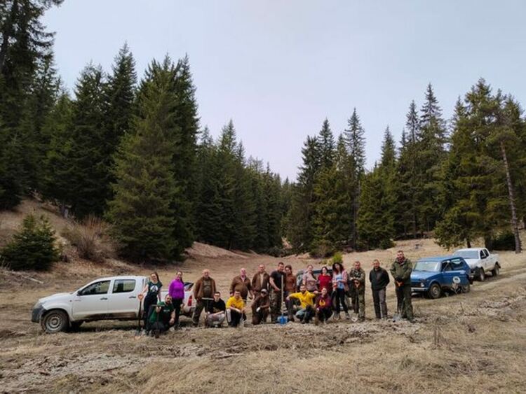 Засадиха горско-плодни дръвчета край Триград, за да се пазят от мечките