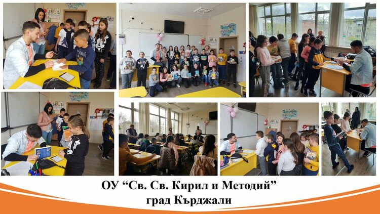 Учениците на ОУ"Св.св.Кирил и Методий" с включиха в "Похода на книгите"