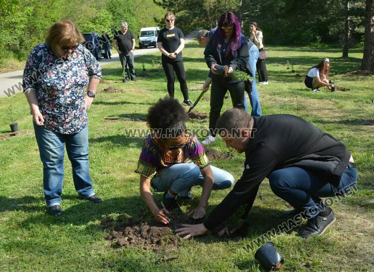 Засадиха 50 дръвчета в „Кенана“ за юбилея на „Южна пролет“