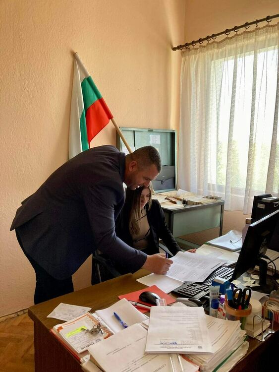 Мариян Колев днес беше кмет на община Първомай