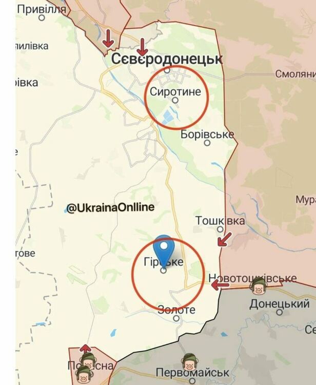 Руската армия отстъпва и край Северодонецк след нов погром