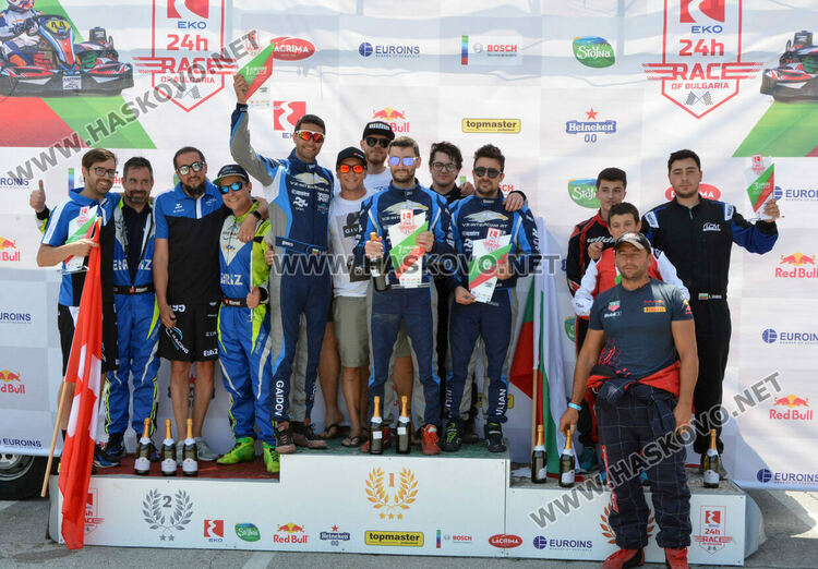 Българо-италиански отбор и тим от Франция са победители в картинг състезанието в Хасково