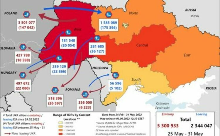 2,3 млн. украинци са се върнали в родината си въпреки войната