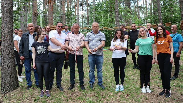 Кметът на Ардино инж. Изет Шабан откри въжен парк „Белите брези“